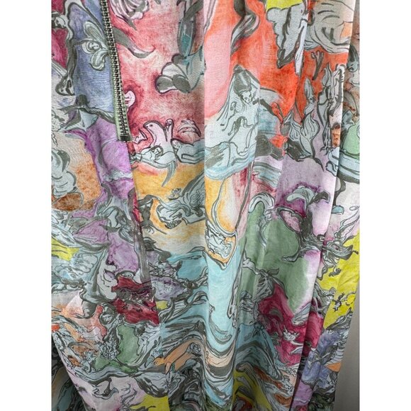 NWT ALICE + OLIVIA X Lola Schnabel Tempie Ruffle Off Shoulder Maxi Dress Size 2 - Picture 10 of 10